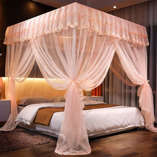 蚊帐家用2025新款免安装支架杆加粗加厚全套1米8大床全罩式老式