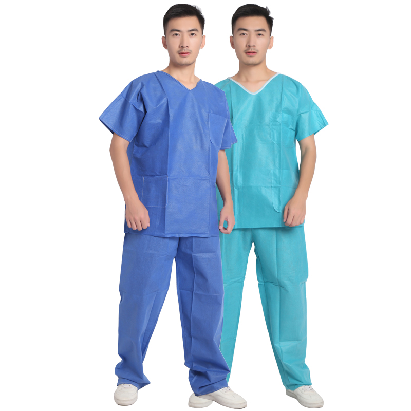 一次性洗手无纺布短袖套装口腔