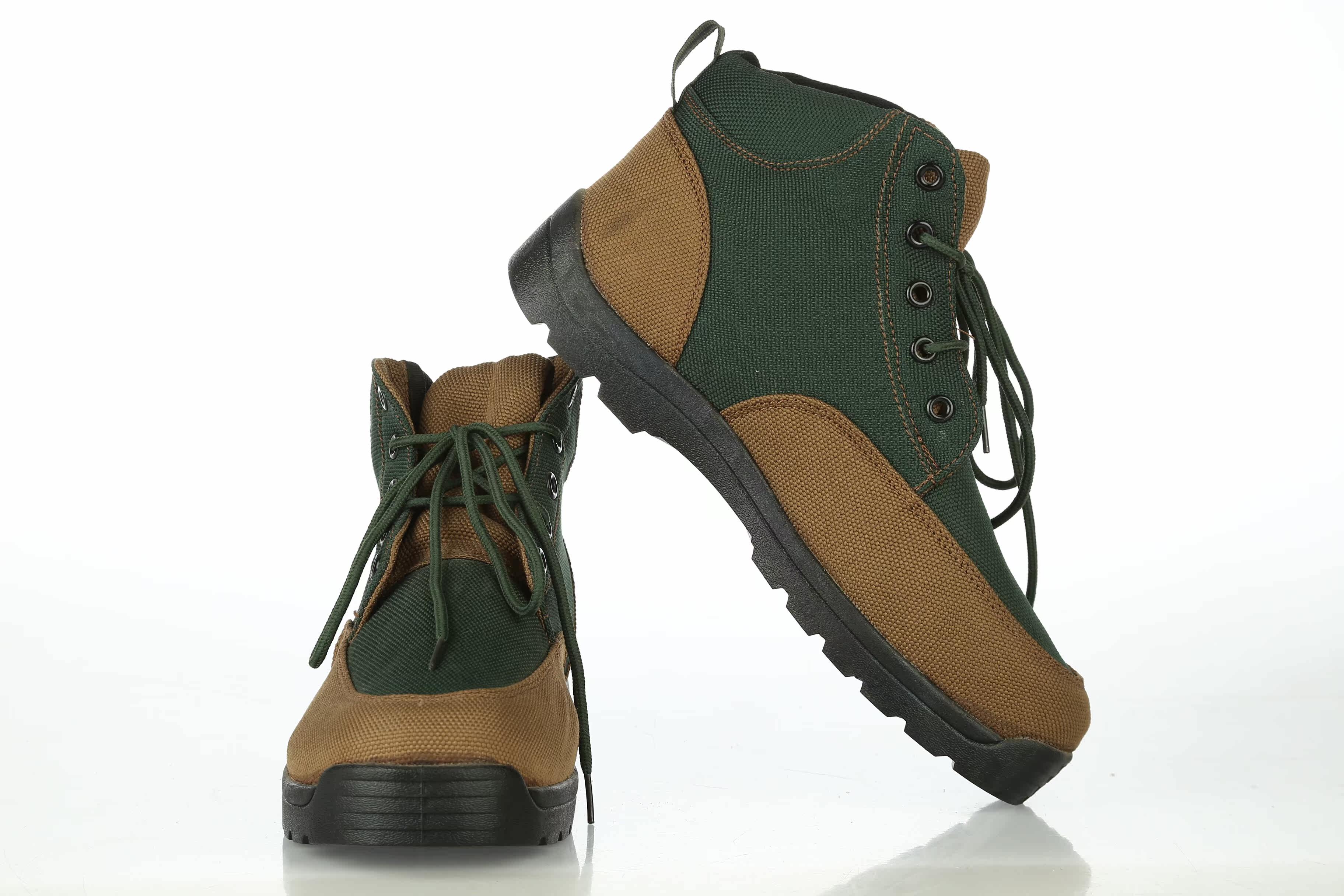 Boots militaires pour homme en toile - Ref 1400984 Image 3