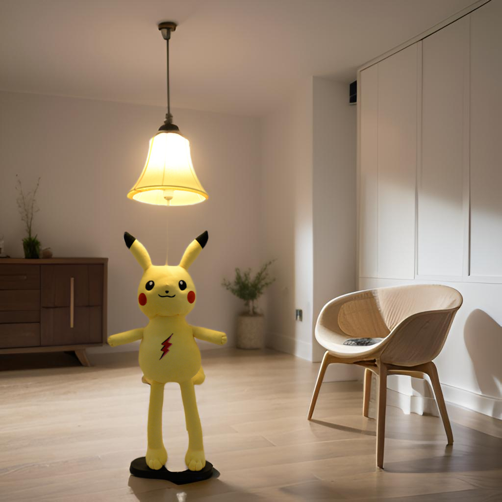 皮卡丘床头柜落地灯儿童房卧室家居装饰品客厅摆件电视柜沙发旁边