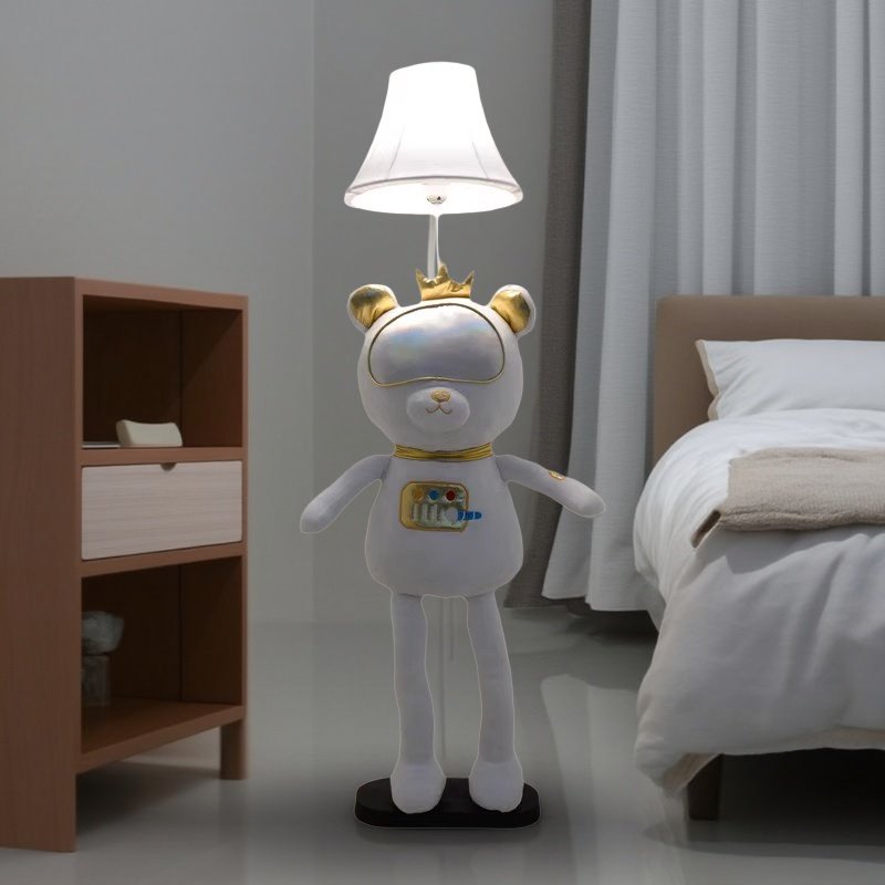 太空熊落地灯创意装饰氛围卧室儿童卡通床头ins生日礼物少女夜灯