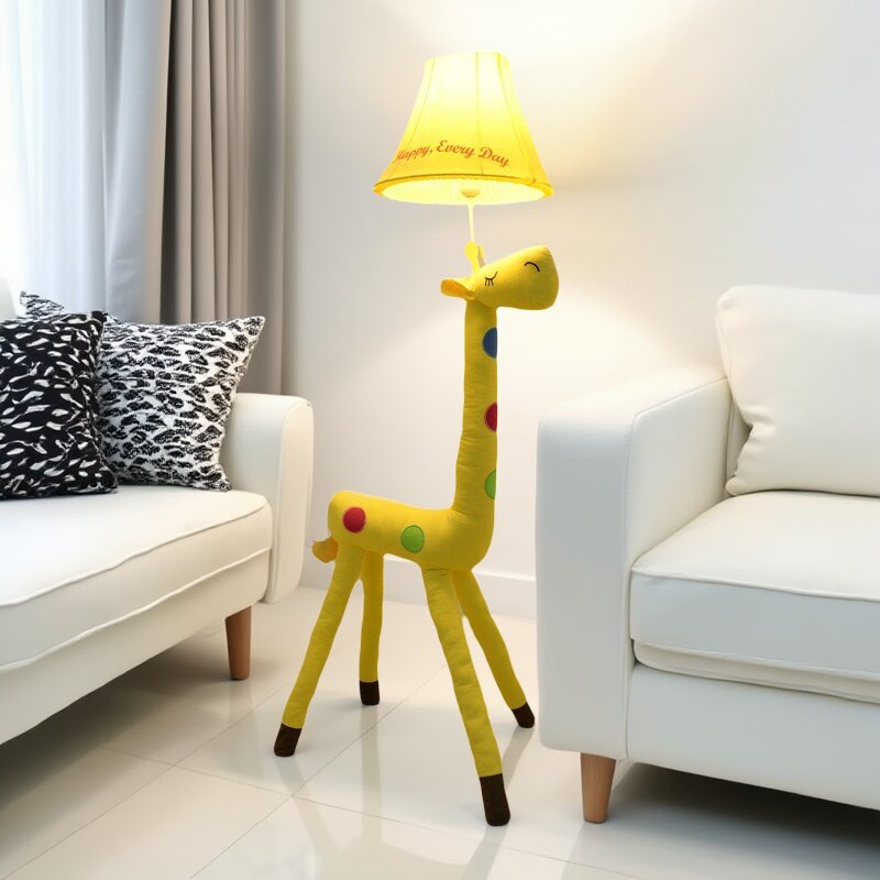儿童护眼长颈鹿台灯客厅卧室床头装饰台灯具卡通创意男孩女孩学生