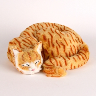 仿真睡猫家居装 饰动物模型工艺品玩偶公仔简约现代桌面摆件 包邮