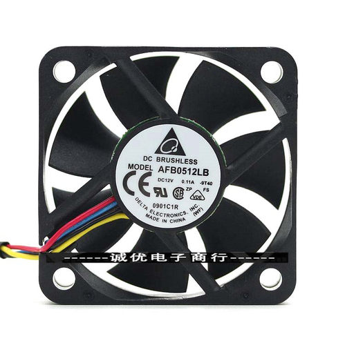 全新台达AFB0512LB 5015 12V 0.11A 5CM/厘米PWM温控静音散热风扇
