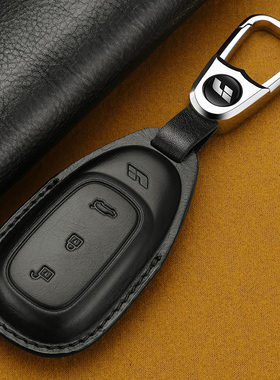 头层牛皮汽车钥匙包适用于新款理想one 2022款理想one真皮遥控套