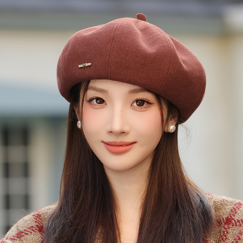 2025时尚帽秋冬新款保暖贝雷帽
