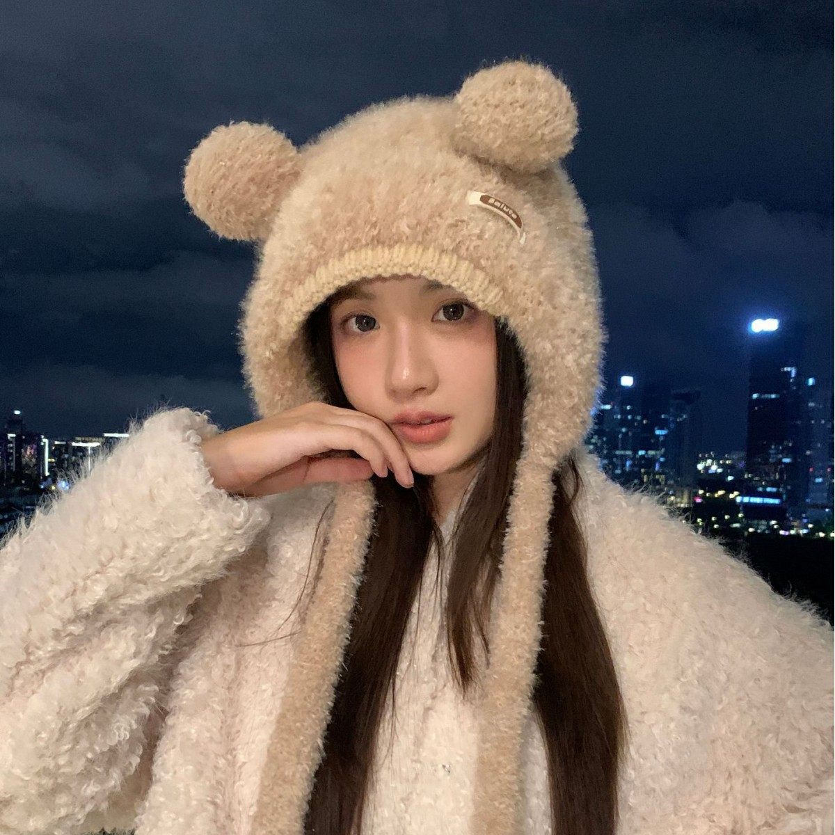 小熊毛线针织帽子女士秋冬季防风护耳保暖毛绒雷锋帽网红套头帽,服饰配件/皮带/帽子/围巾,帽子,淘宝优惠券,粉丝福利购,淘宝优惠卷