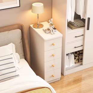 床头柜家用窄卧室夹缝简约现代小型床边柜收纳柜简易小柜子储物柜