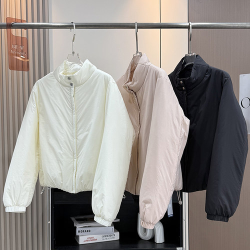 炒云感泡芙！3M新型雪丽防水轻薄保暖短款立领面包服棉服外套女冬