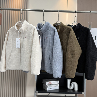 外套女上衣 宽松百搭加厚保暖户外立领摇粒绒开衫 大厂订单 秋冬款