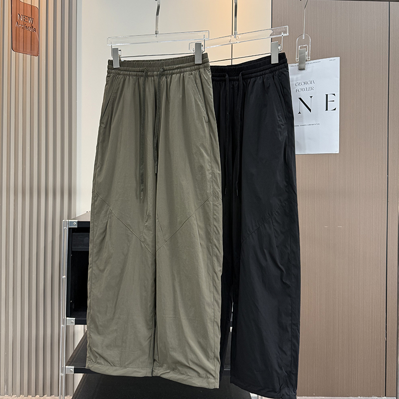 大厂订单！松紧腰双层加绒保暖户外速干束脚休闲九分裤锥形裤女冬