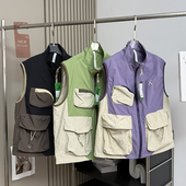 马甲背心 户外山系机能风宽松防水多口袋轻量工装 大厂订单 情侣款