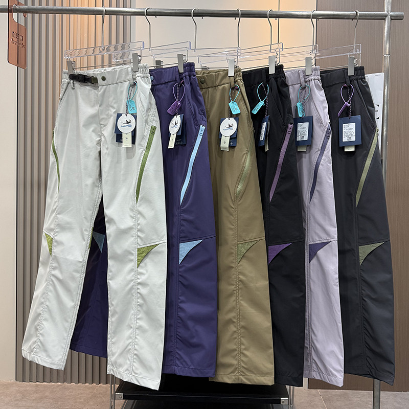 户外山系！男女款春秋防泼水透气徒步登山软壳冲锋裤工装裤休闲裤