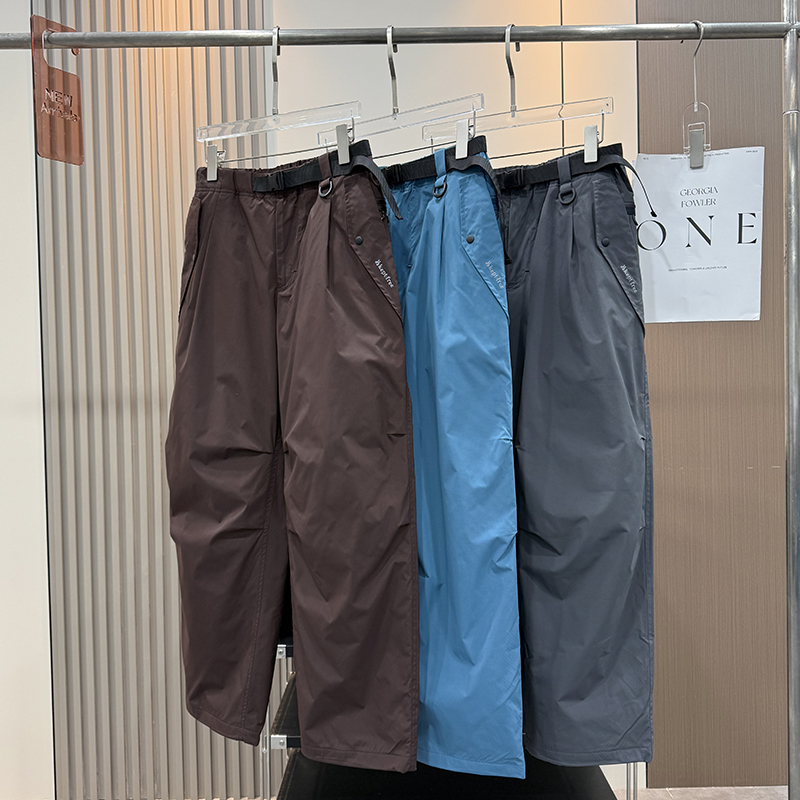 户外山系！情侣款秋冬宽松防风防泼水抓绒工装伞兵裤冲锋裤登山裤