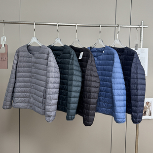 岛国单~叠穿外搭~男士篙级型轻型羽绒便携式外套茄克羽绒服