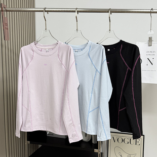 T恤衫 户外山系撞色明线空气层柔软透气运动长袖 情侣款 大厂订单