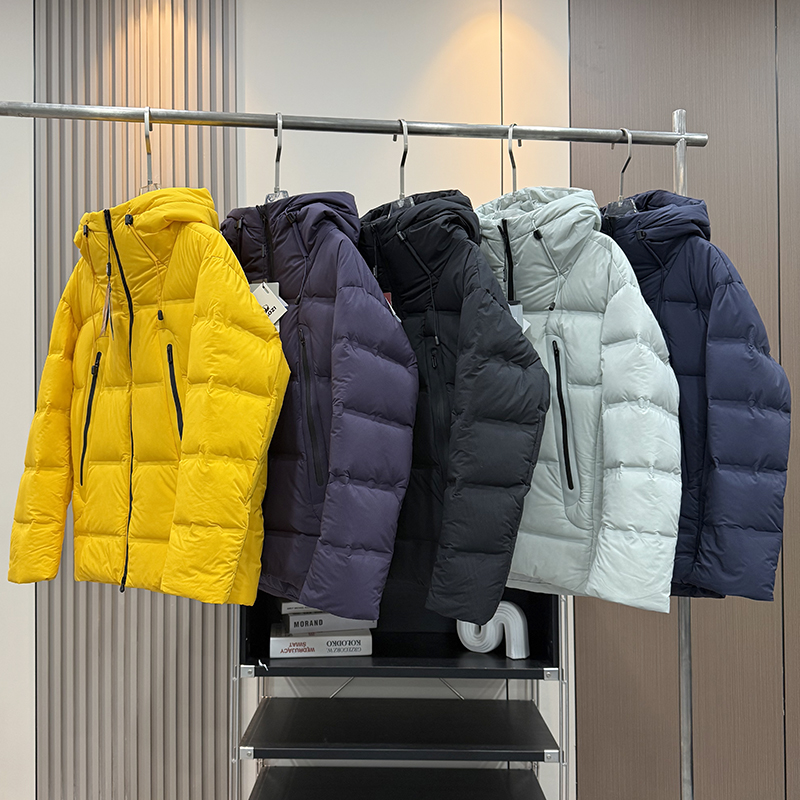 大厂订单！男女款户外山系抗寒保暖防风防水双拉链连帽羽绒服外套