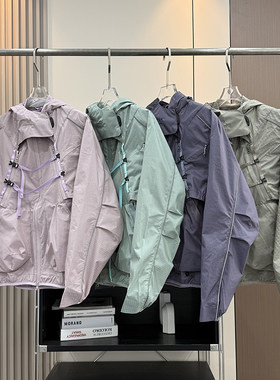 户外山系二合一！情侣款披风马甲防泼水反光骑行服外套徒步登山服