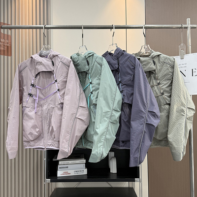 户外山系二合一！情侣款披风马甲防泼水反光骑行服外套徒步登山服