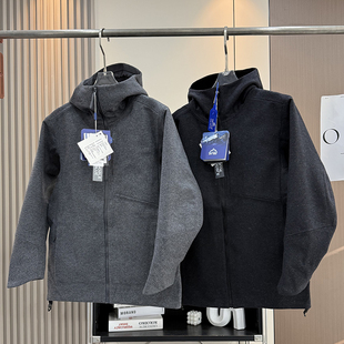 大厂订单 户外绵羊毛加绒保暖全压胶连帽软壳冲锋衣夹克 男女款