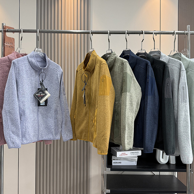 轻量不臃肿！情侣款秋冬热感高性能户外休闲抓绒保暖立领夹克外套