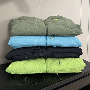 木巨1199 防泼水加厚保暖葫芦格连帽棉衣棉服 情侣户外机能气绒服