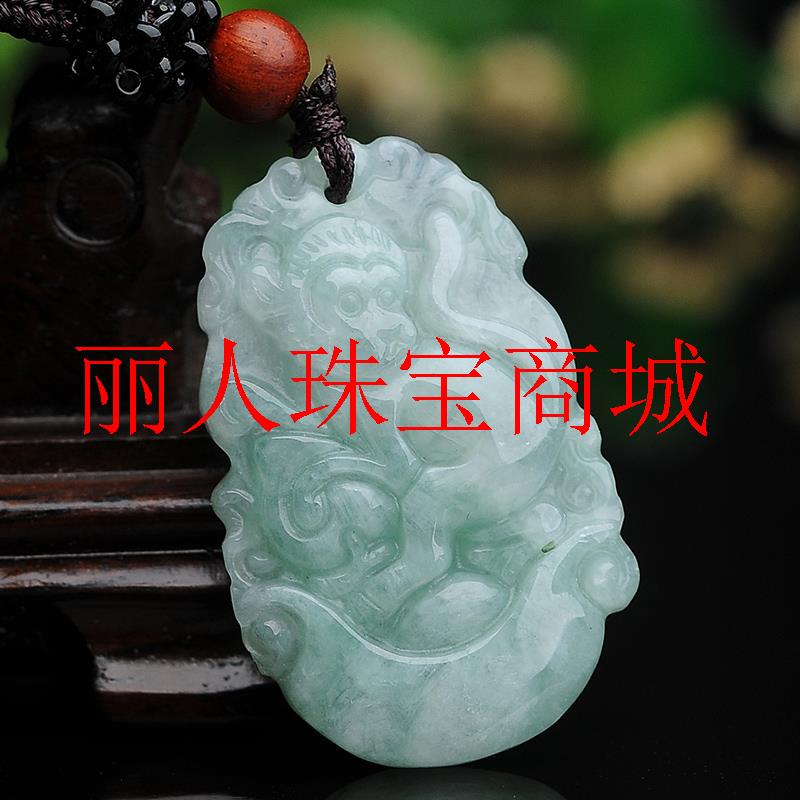 缅甸翡翠色十二生肖吊坠鼠牛虎兔龙吊坠儿童款送礼吉祥饰小号玉佩