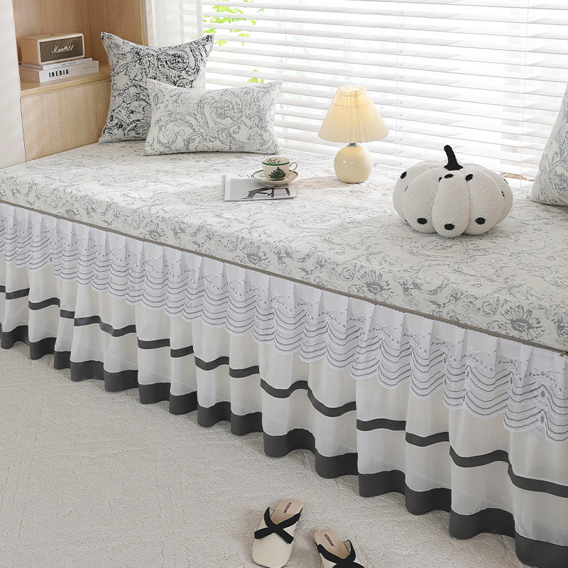 裙边飘窗垫沙发坐垫窗台垫子阳台