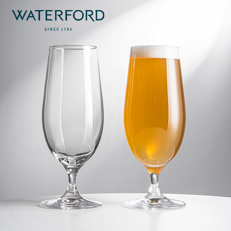 waterford侯爵时光系列高档水晶玻璃高脚精酿啤酒杯果汁杯冷饮杯