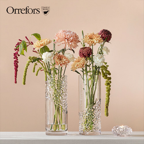 Orrefors欧式水晶餐桌花瓶摆件