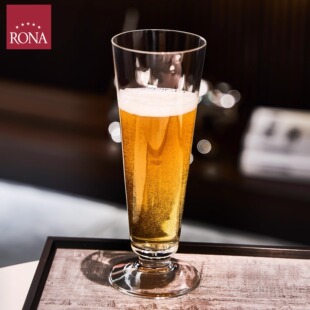 rona洛娜进口无铅水晶玻璃轻奢高档精酿啤酒杯比尔森啤酒杯饮料杯