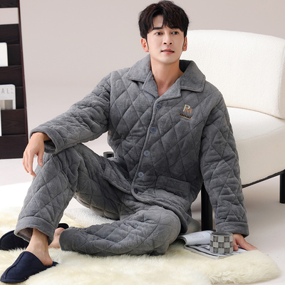 男珊瑚绒夹棉男士珊瑚绒加厚夹棉