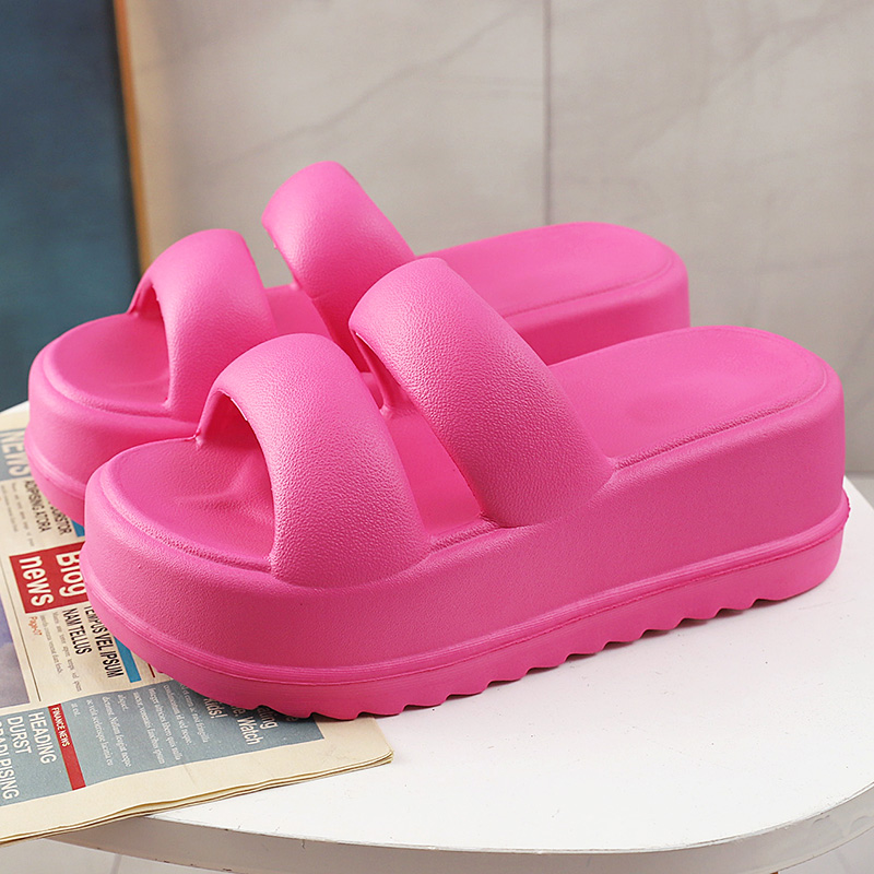 女士一字拖防滑轻便舒适厚底拖鞋