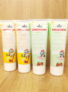 瑞士Dr.wild怀尔德安心儿童牙膏1-5-6-12岁含氟防蛀水果味不含SLS