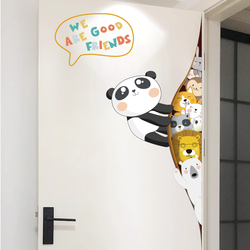 卧室房间门上墙面布置贴画小图案卡通装饰墙贴遮丑补洞贴纸自粘,家居饰品,软装墙贴,淘宝优惠券,粉丝福利购,淘宝优惠卷