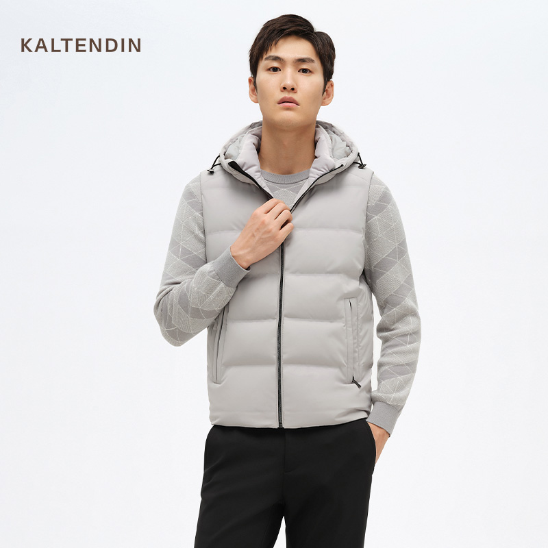 卡尔丹顿男士冬季羽绒马甲