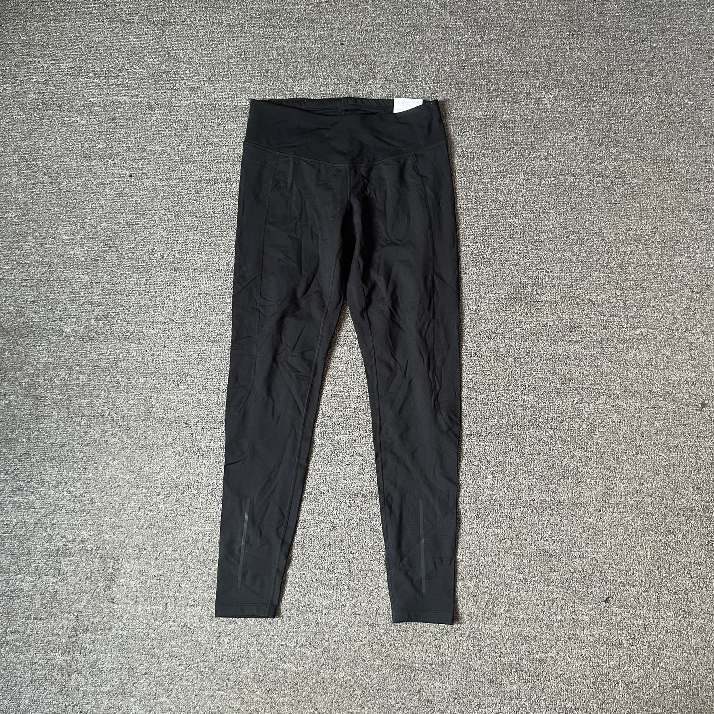 薄绒瑞典新品加绒运动跑步针织保暖裤子女款高腰秋冬训练黑色长裤