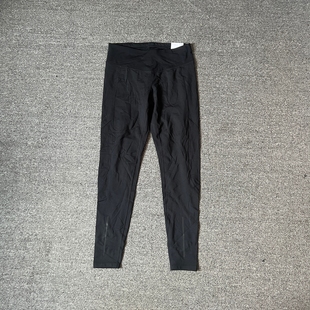 薄绒瑞典新品加绒运动跑步针织保暖裤子女款高腰秋冬训练黑色长裤