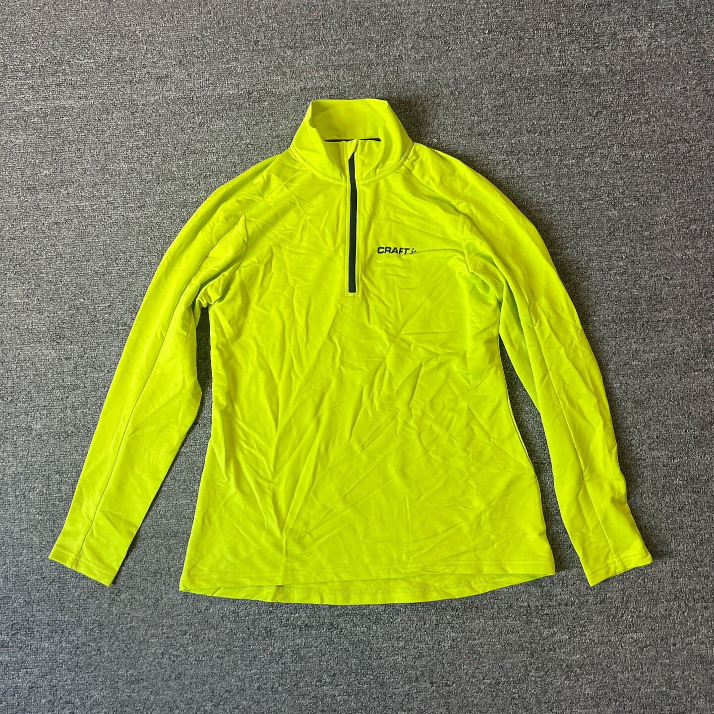 瑞典运动春秋女款半开领品牌T恤半拉链跑步骑行训练长袖上衣大码