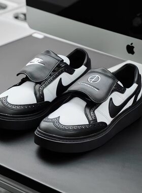 Nike Kwondo小雏菊权志龙4.0熊猫黑白低帮板鞋男女同款DH2482-101