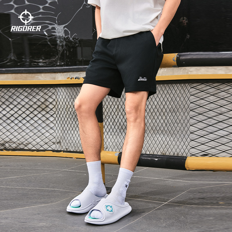 准者四分篮球裤针织运动短裤