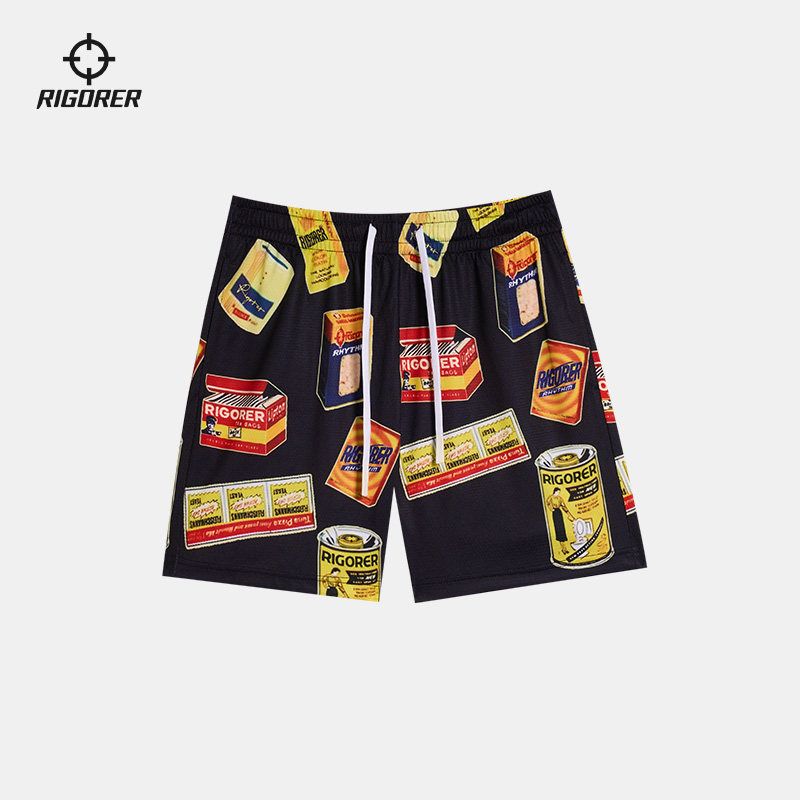 准者花短裤2026夏季新款四分裤子男女同款豹纹潮流篮球短裤沙滩裤