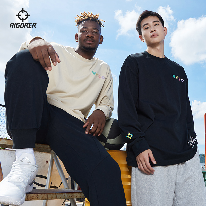 准者长袖T恤圆领运动透气