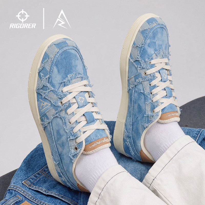 准者里夫斯同款低帮板鞋男春季透气百搭复古潮流软底运动鞋小白鞋