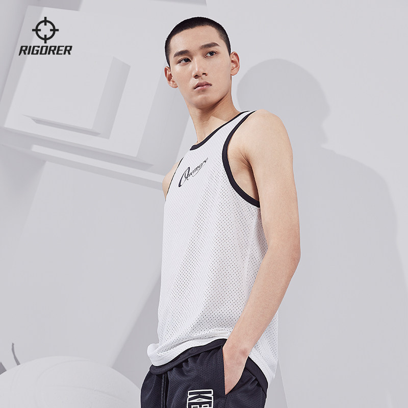 准者运动背心2026夏季新款篮球训练透气潮流休闲笑脸图案无袖上衣