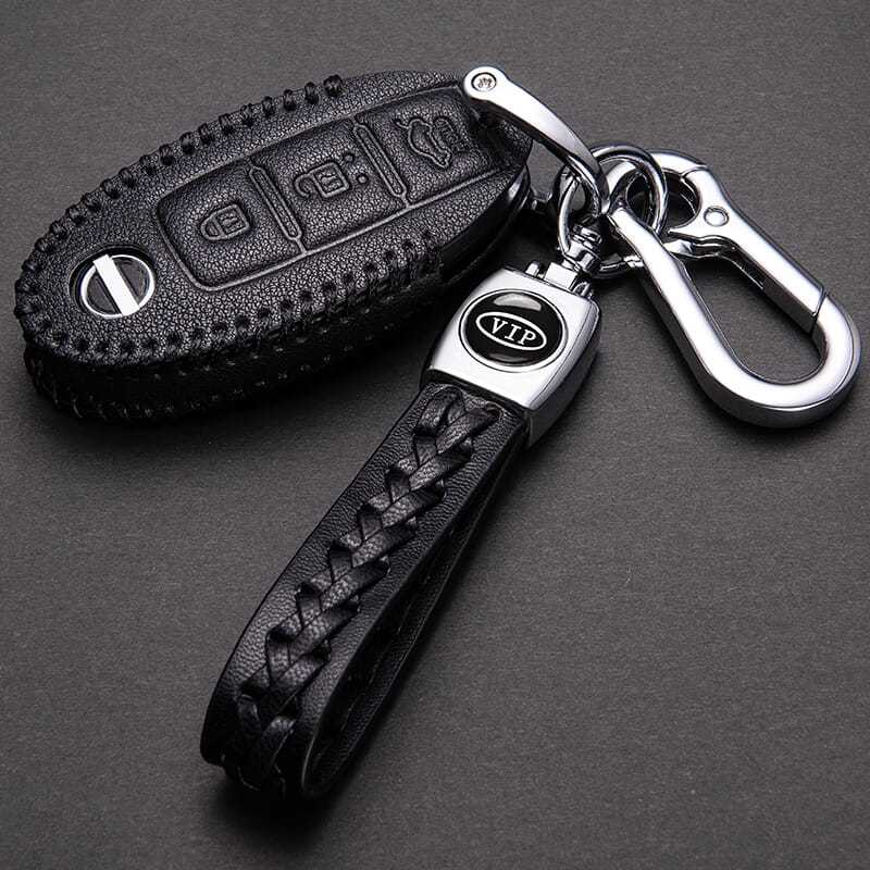 东风日产2019款奇骏钥匙套天籁轩逸逍客楼兰车用真皮锁匙扣17款18