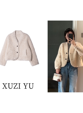 XUZI YU.小个子定制羊毛外套女加厚显瘦轻奢风减龄百搭7769-W2936