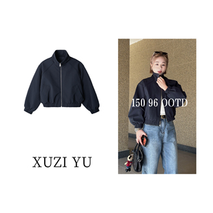 复古立领女百搭夹克外套771 W736999 YU.小个子定制早春美式 XUZI