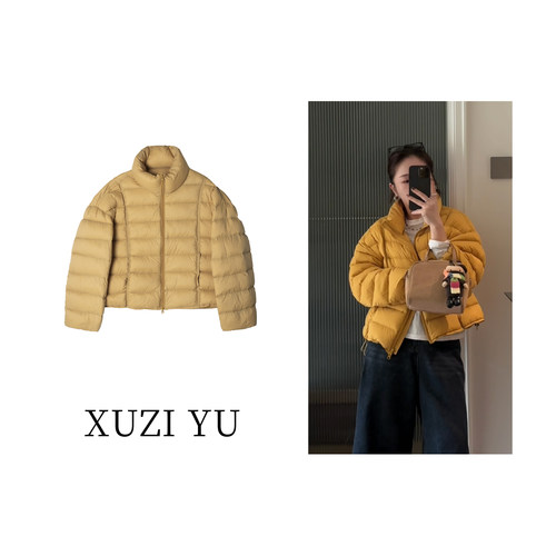 XUZI YU.小个子定制韩版显瘦90白鸭绒加厚面包羽绒服女7752-W101