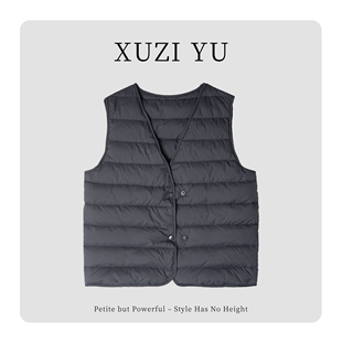 MJ9901 羽绒马甲女771 XUZI YU.小个子定制休闲冬显瘦百搭排骨无袖